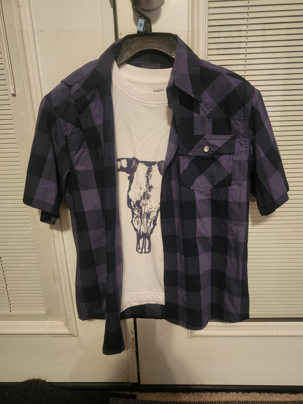 Plaid Short Sleeve Button-Down & Tee